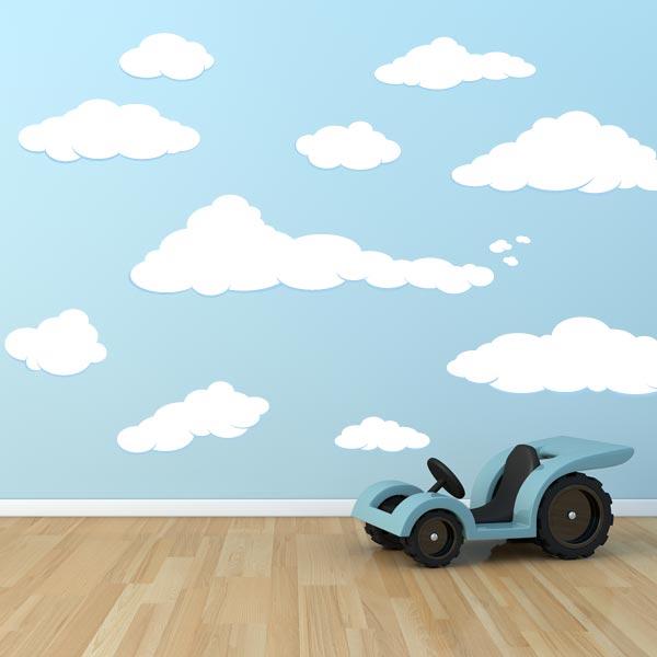 Peaceful Cloud Wall Decals – Set of 13