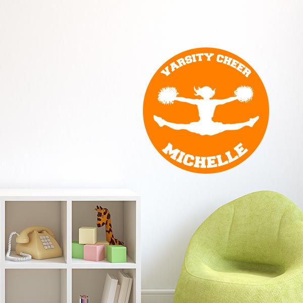 Personalized Varsity Cheer Wall Decal