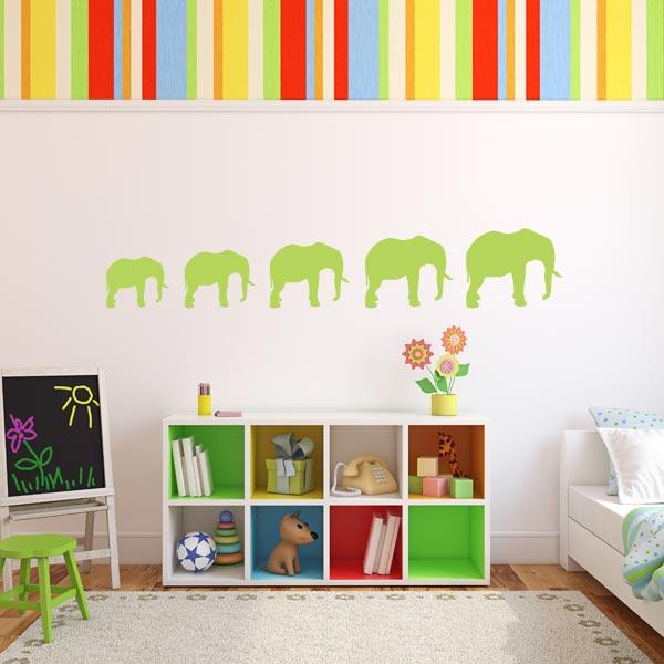 elephant wall art stickers