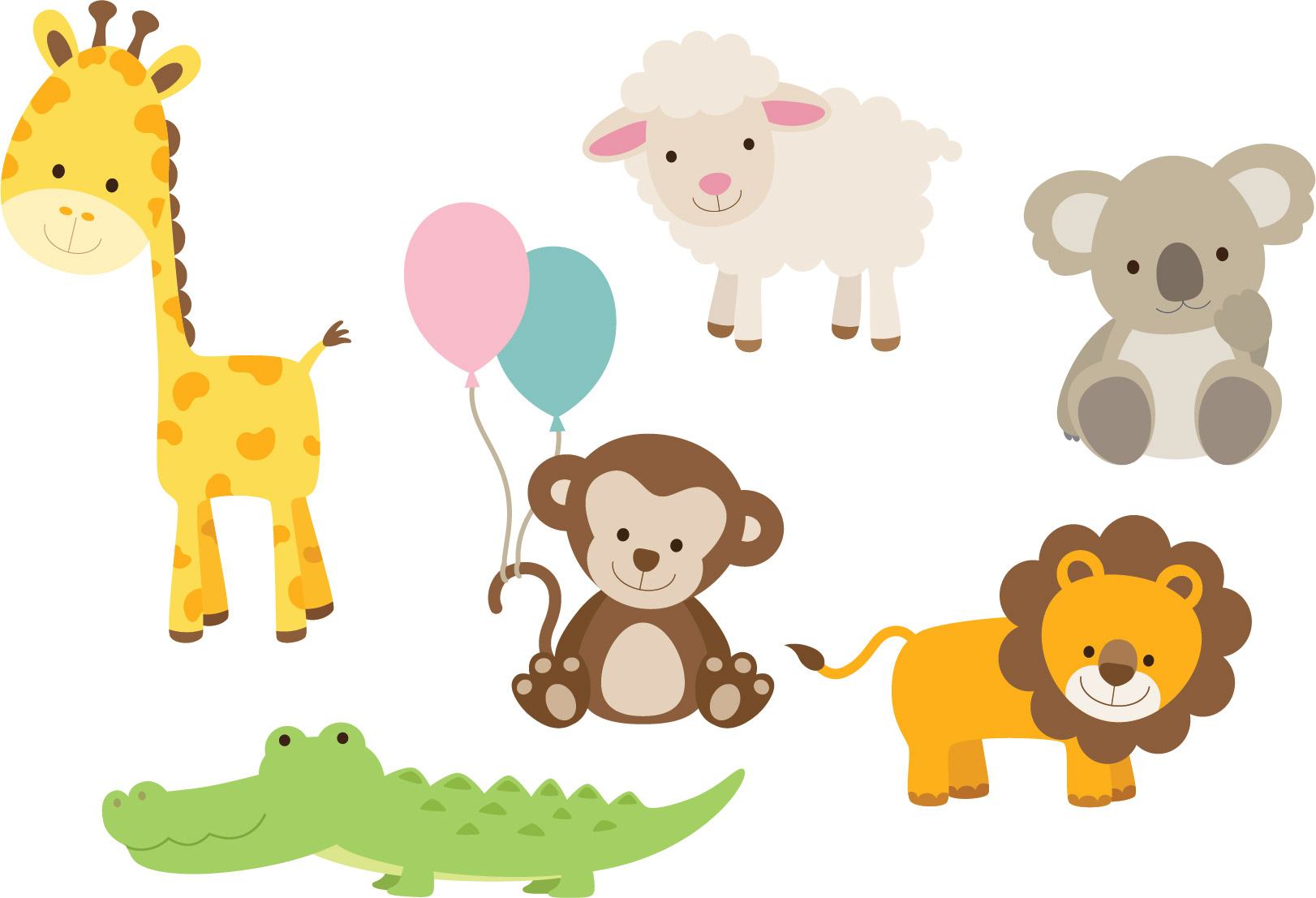 Animal Decals For Nursery Baby Animal Wall Stickers