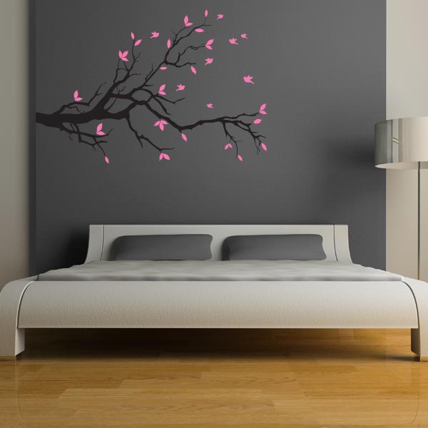 Cherry Blossom Tree Branch Wall Decal