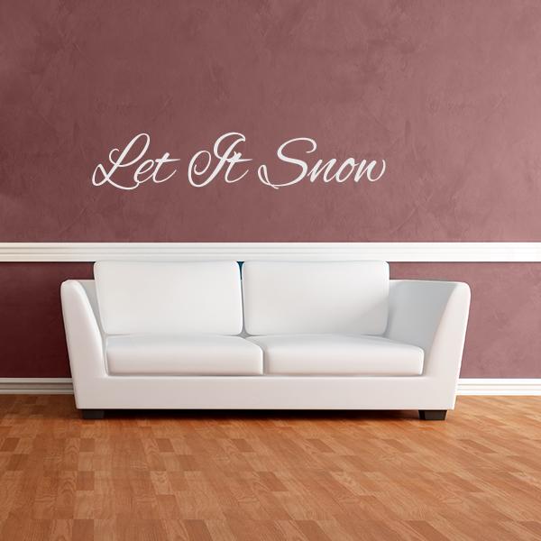 Let it Snow Quote Wall Decal