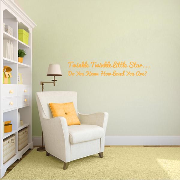 Twinkle Twinkle Quote Wall Decal