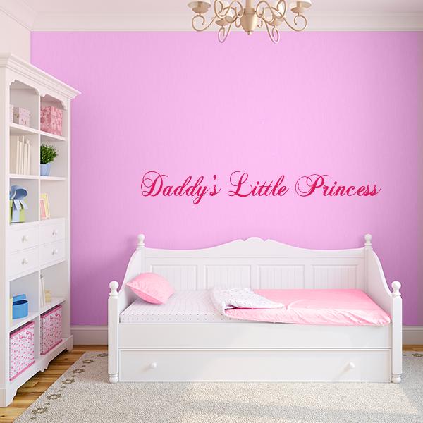 Daddy's Little Princess Quote Wall Decal