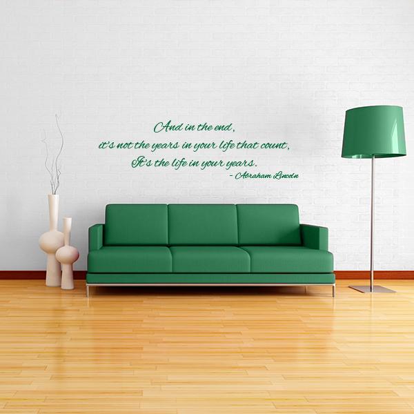 Lincoln Quote Wall Decal