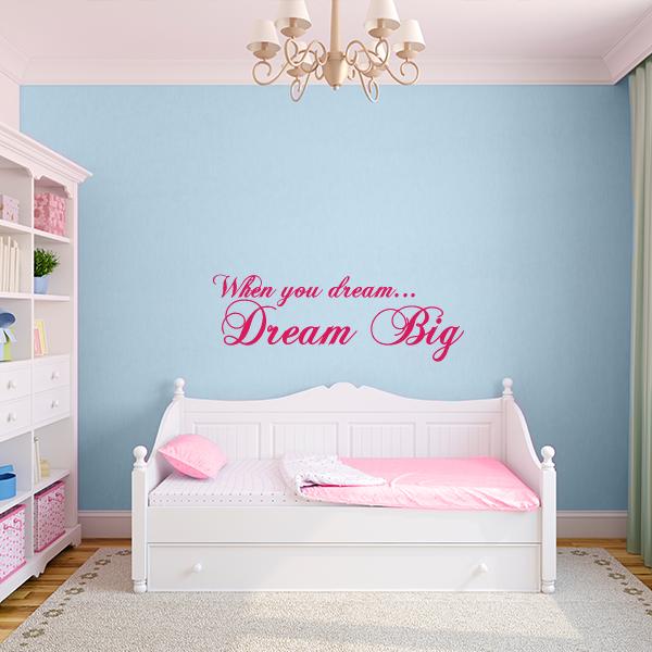 Dream Big Wall Decal Quote Wall Decals Wall Decal World,Best Paint Colors For Small Bathroom With No Windows
