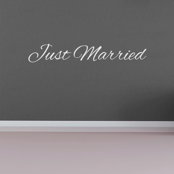 Just Married Wall Decal