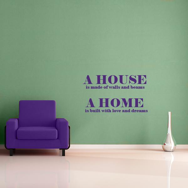 A House, A Home Wall Decal