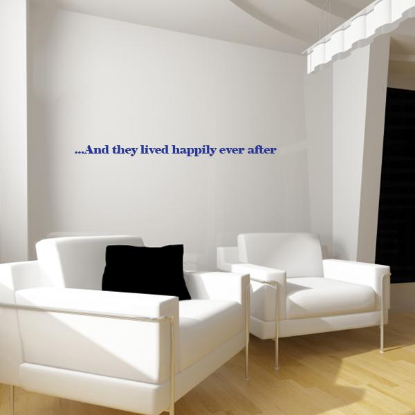 Happily Ever After Quote Wall Decal