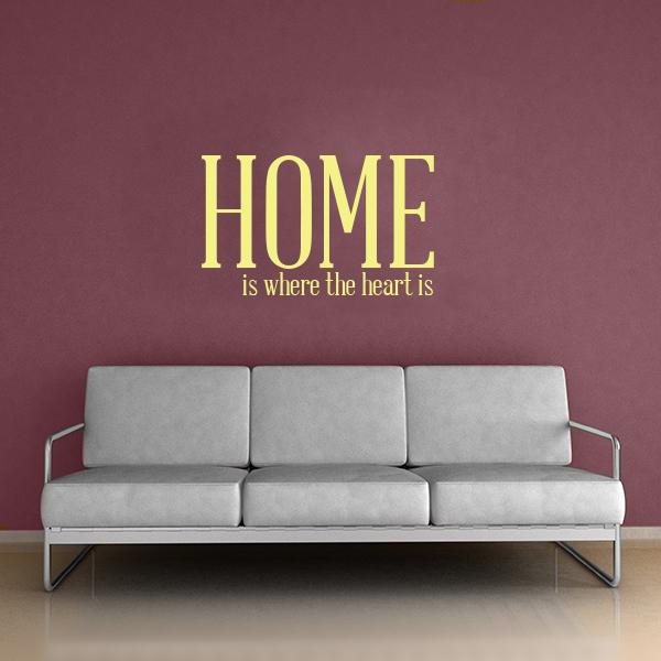 Home Heart Quote Wall Decal