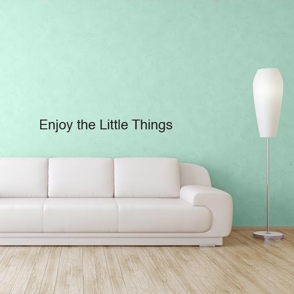 Enjoy the Little Things Quote Wall Decal