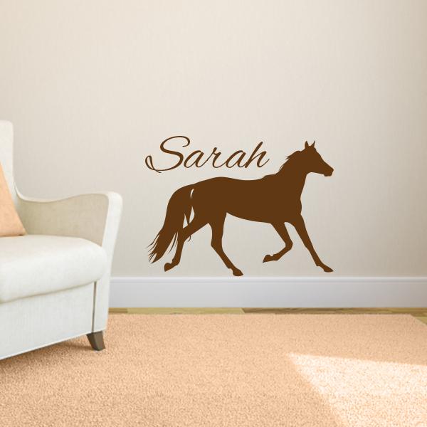 Horse with Name Wall Decal