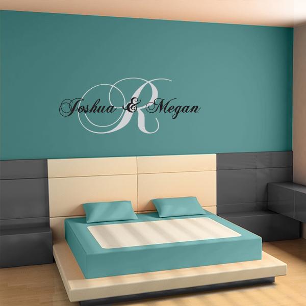 Couples Name Wall Decal