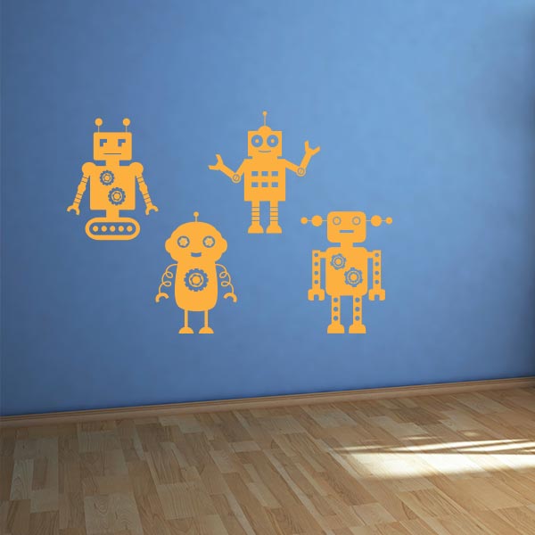 Robot Wall Stickers for Kids, Boy Decal DB368 – Designed Beginnings