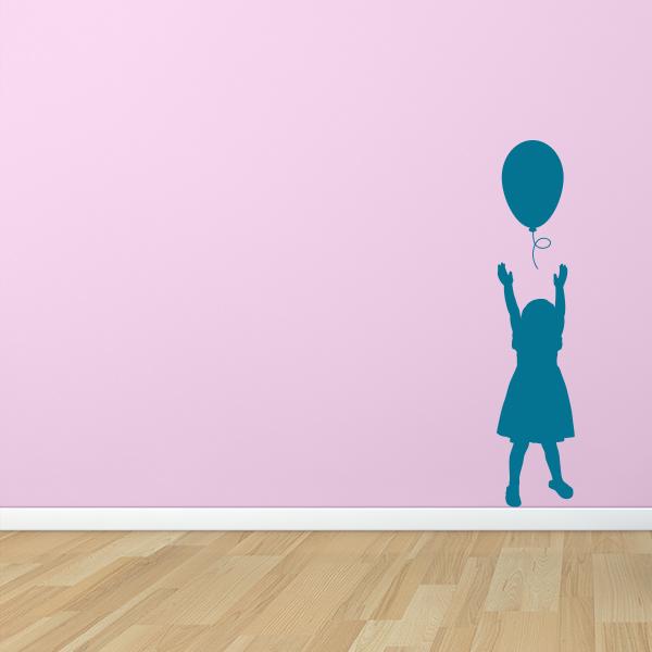 Girl with Balloon Wall Decal