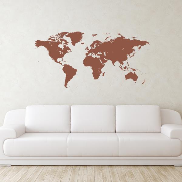 World Map Wall Decal