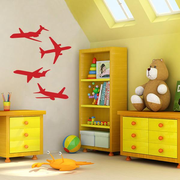 Airplane Wall Decal Set