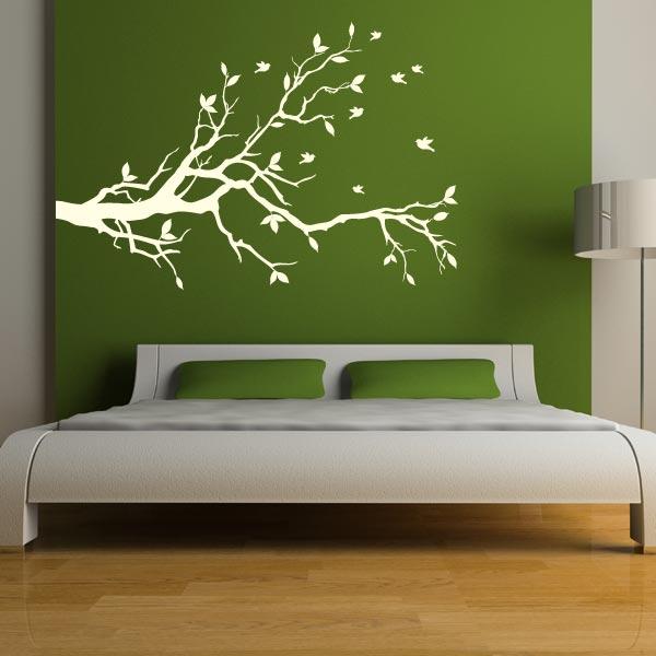 Blossoming Cherry Branch with Birds Wall Decal