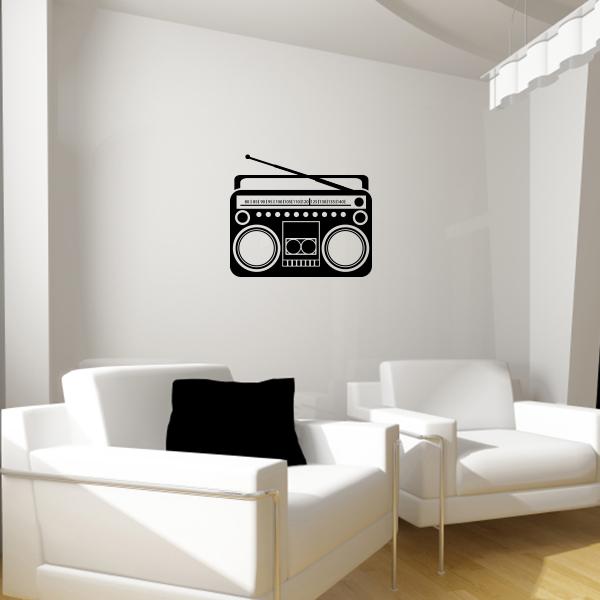 Boombox Wall Decals