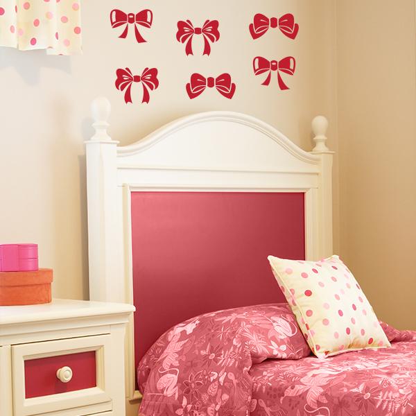 Bow Wall Decals – Set of 6