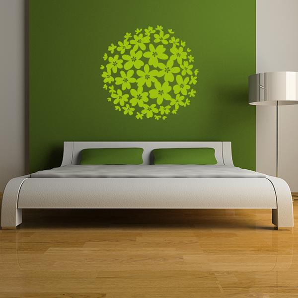 Circular Flowers Wall Decal