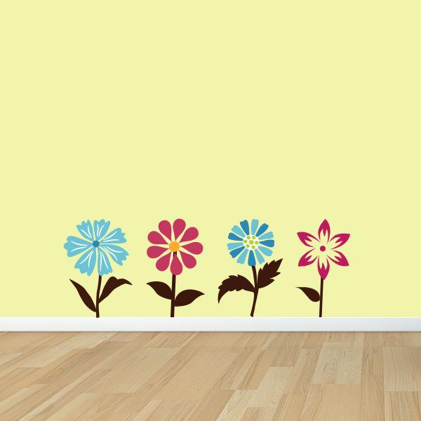 Festive Flowers Wall Decal