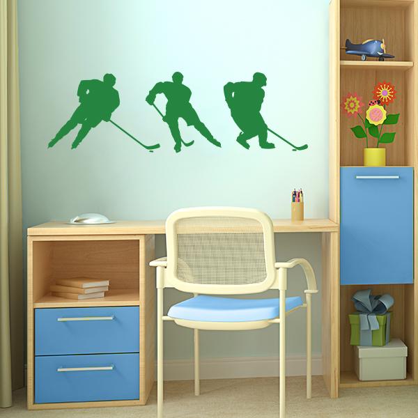 Hockey Player Wall Decal Set