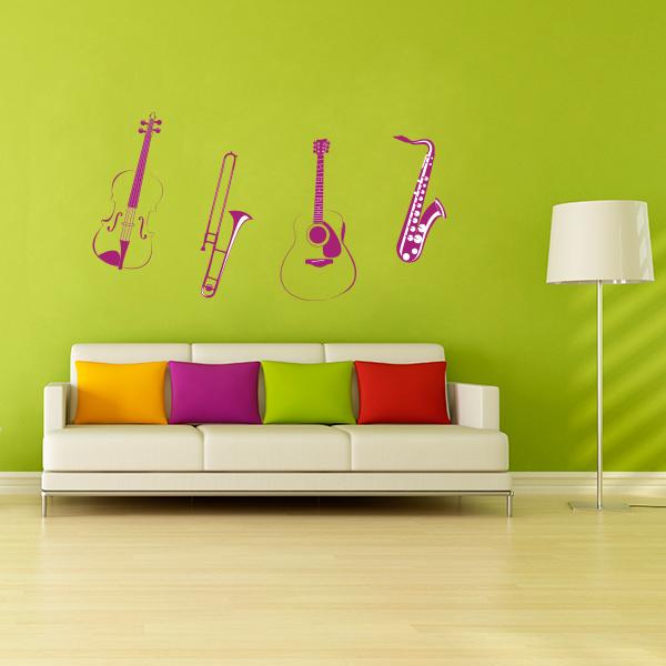 Instruments Wall Decal Set