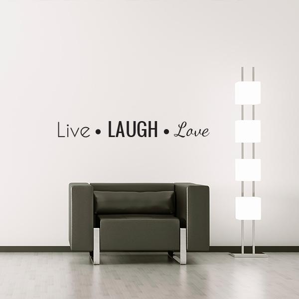 Live Laugh Love Wall Decal