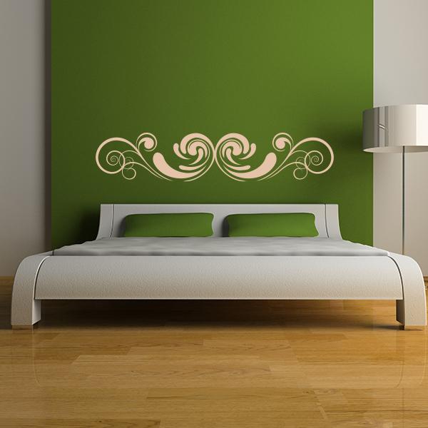 Ornate Headboard Wall Decal