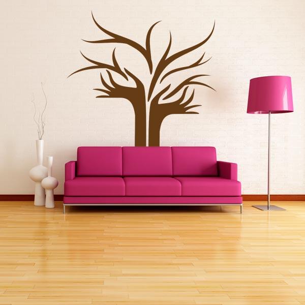 Brown Winter Tree Wall Decal