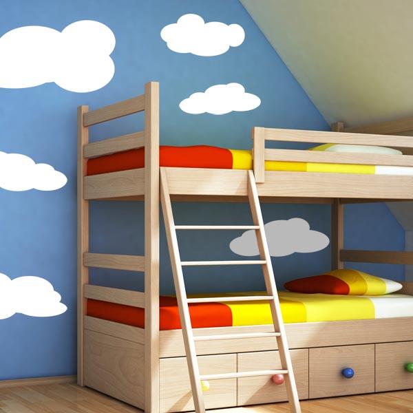 Puffy Clouds Wall Decals – Set of 6