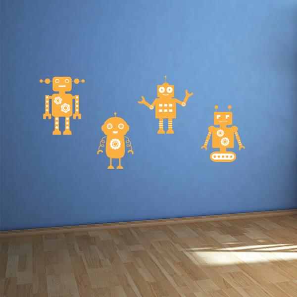 Robots Wall Decal Set
