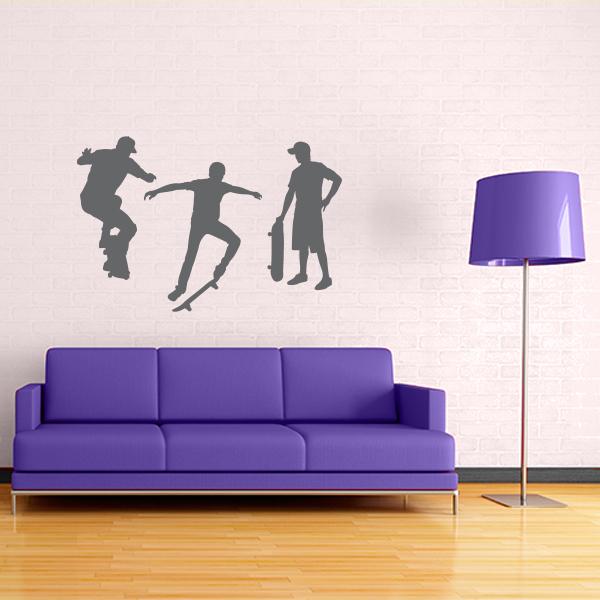 Skateboarder Wall Decal Set