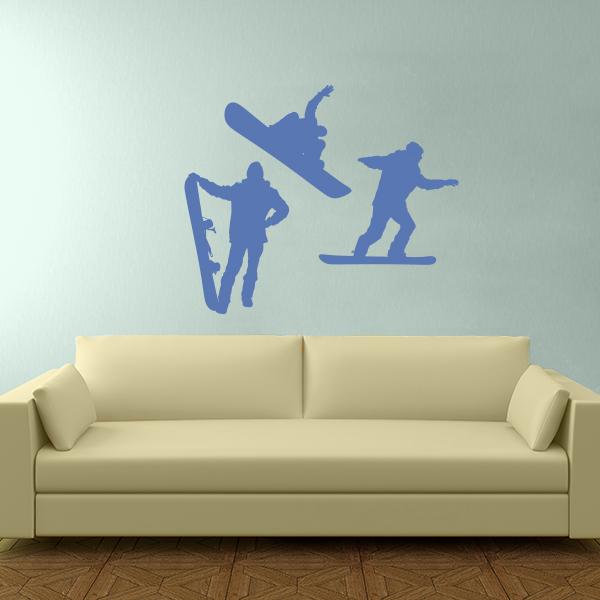 Snowboarder Wall Decal Set