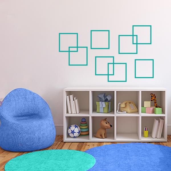 Squares Wall Decal Set