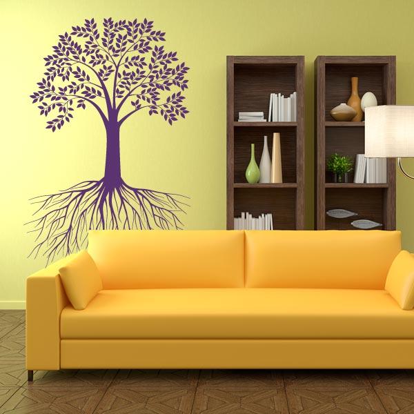 Tree Exposing Roots Wall Decal