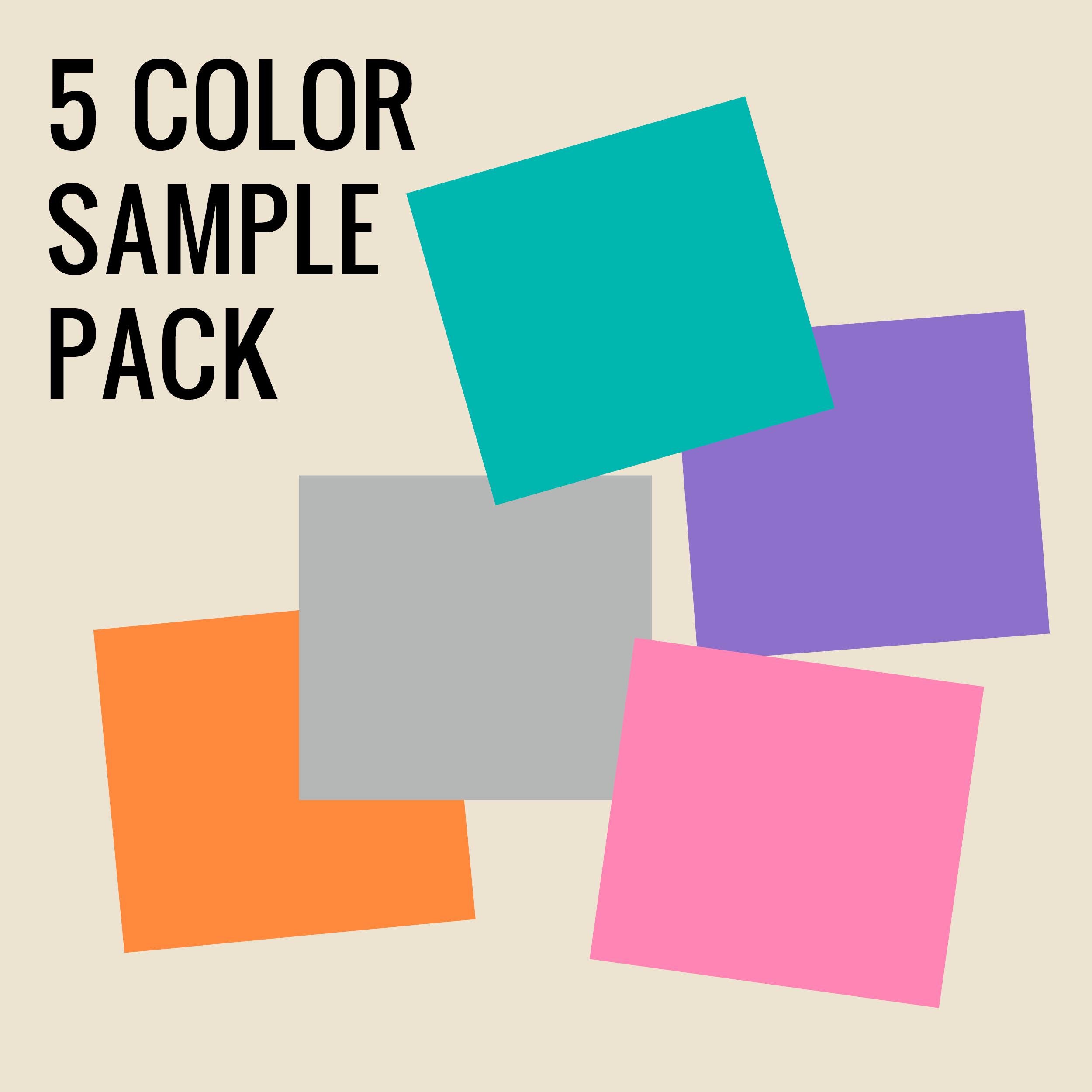 5 Color Sample Pack Wall Decal World