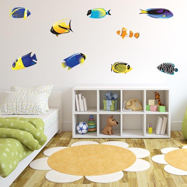 Fish discount wall stickers