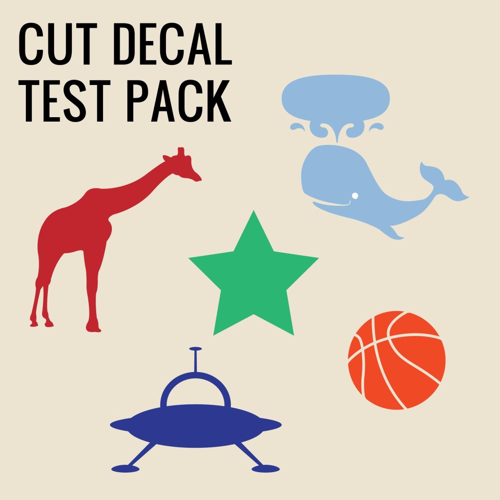 Cut Decal Test Pack Wall Decal