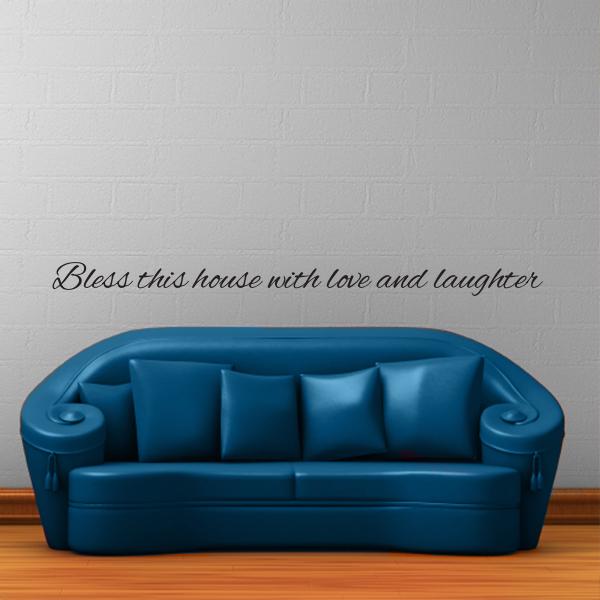 Bless this House Quote Wall Decal