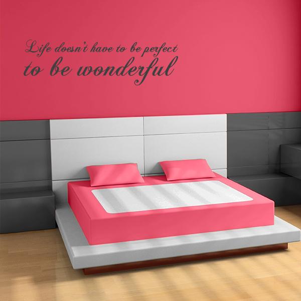 Wonderful Life Quote Wall Decal