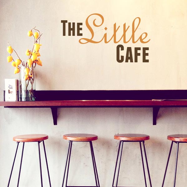 Custom Cafe Wall Decal Logo