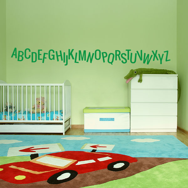 Bouncy Alphabet Wall Decal