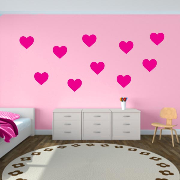 Hearts Wall Decals