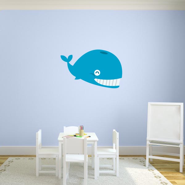 Printed Whale Wall Decal