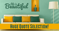 Quote Selection at Wall Decal World
