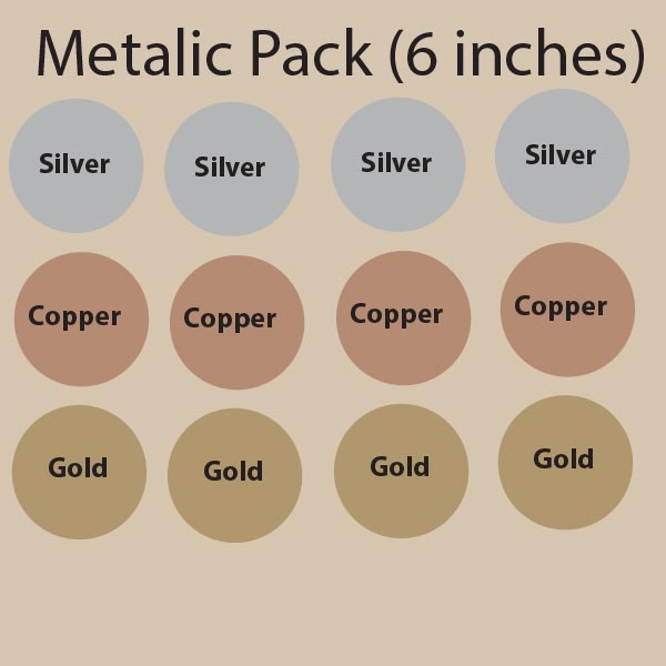 Metallic Polka Dot Wall Decal Pack
