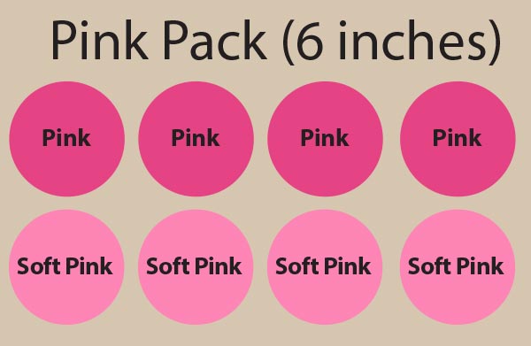 Pink Polka Dot Wall Decal Pack