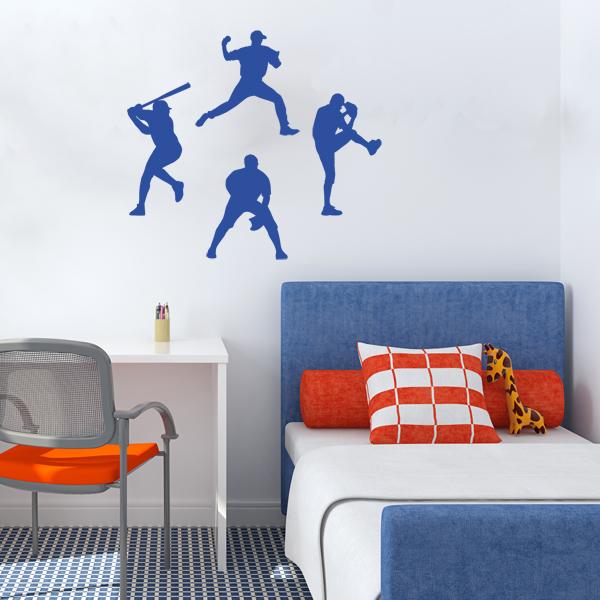 sports themed kid's room wall decals